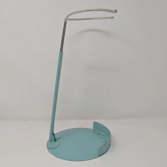 Vtg Cabbage Patch Kids Metal Doll Display Stand Green Adjustable Applause 10"x6"